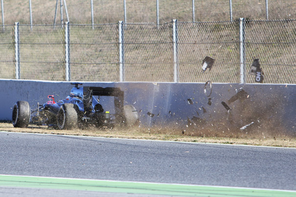 Alonso accidente Montmeló