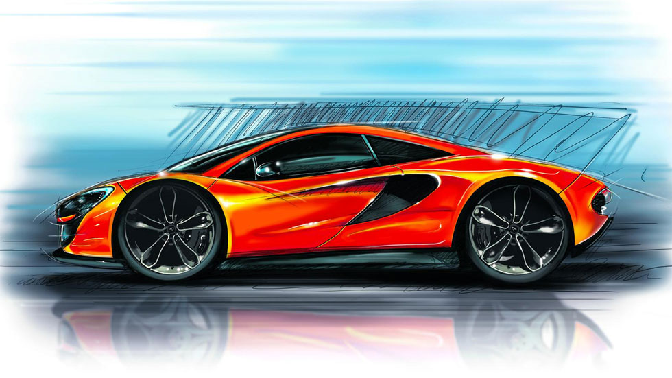 McLaren P13, primeros detalles a mano alzada