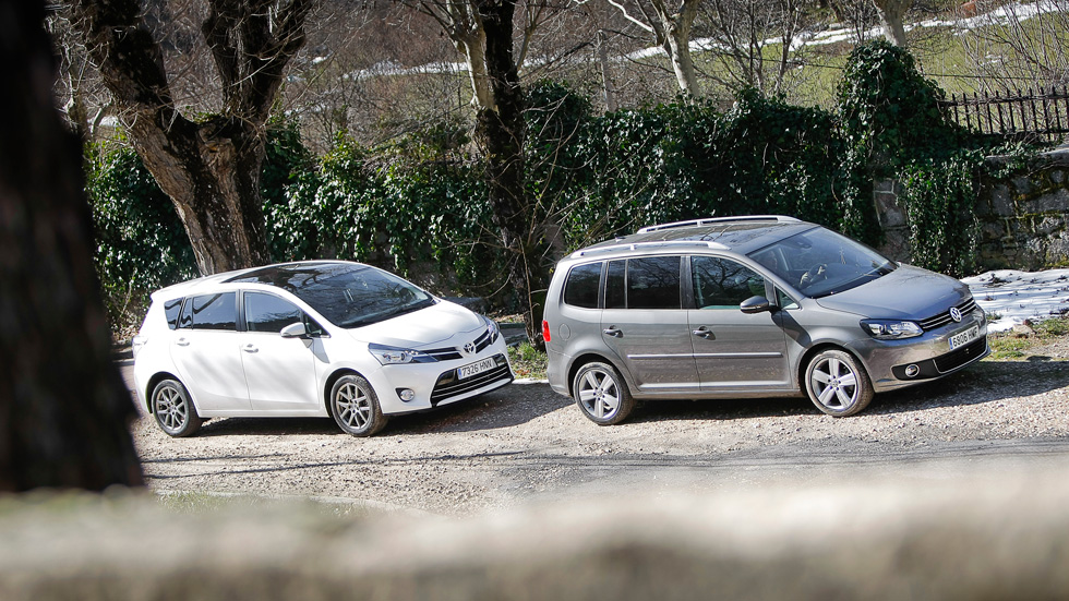 Comparativa: Toyota Verso 150 D vs VW Touran 2.0 TDI