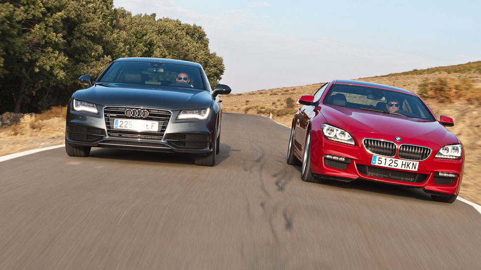 Comparativa: Audi A7 Sportback 3.0 BI TDI Quattro vs BMW Serie 6 Gran Coupe 640D