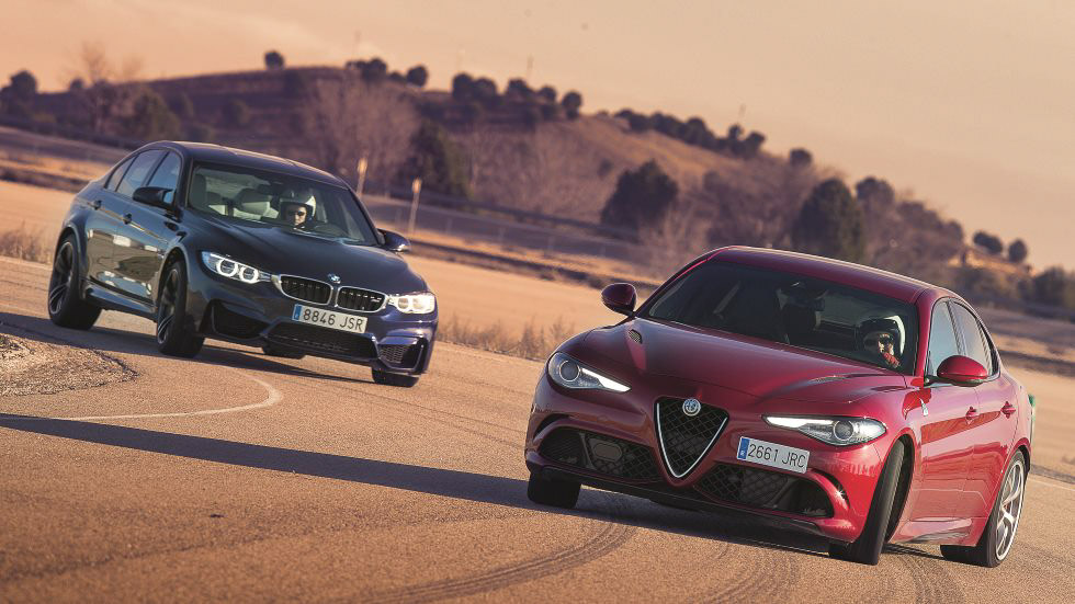 Alfa Giulia Quadrifoglio vs BMW M3: las mejores berlinas deportivas | Pruebas de Coches ...
