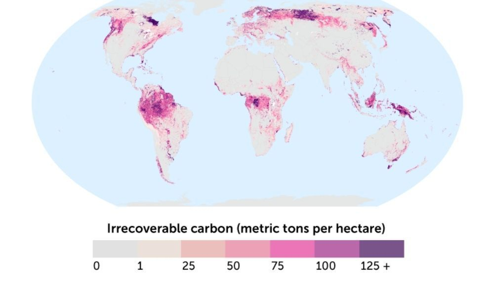 Mapa del carbón irrecuperable.