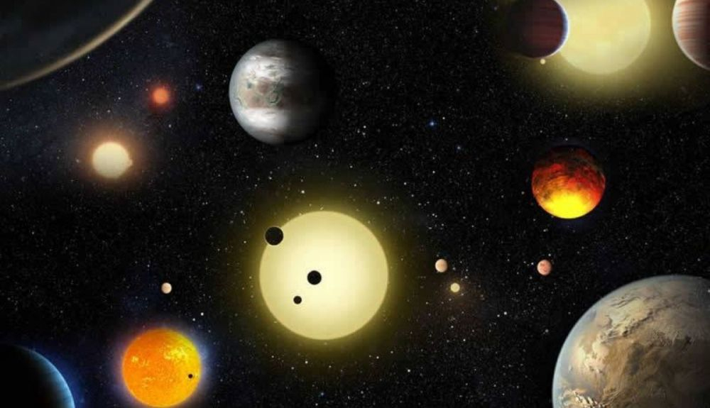 Ilustración de algunos de los planetas descubiertos por el telescopio espacial Kepler de la NASA Ilustración de algunos de los planetas descubiertos por el telescopio espacial Kepler de la NASA