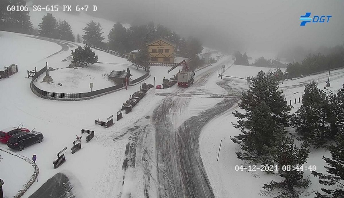 La DGT alerta de previsión de nieve y mal tiempo. Fuente: DGT.