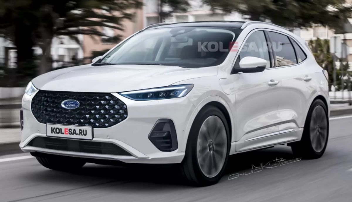 Ford Kuga 2023. Ilustración: Kolesa.ru