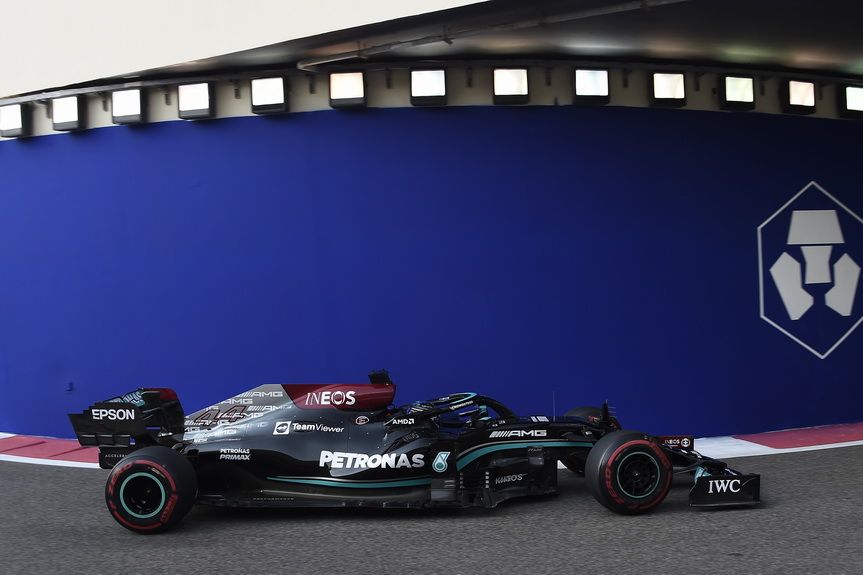 Lewis Hamilton (Mercedes) marcó el tiempo más rápido hasta el momento