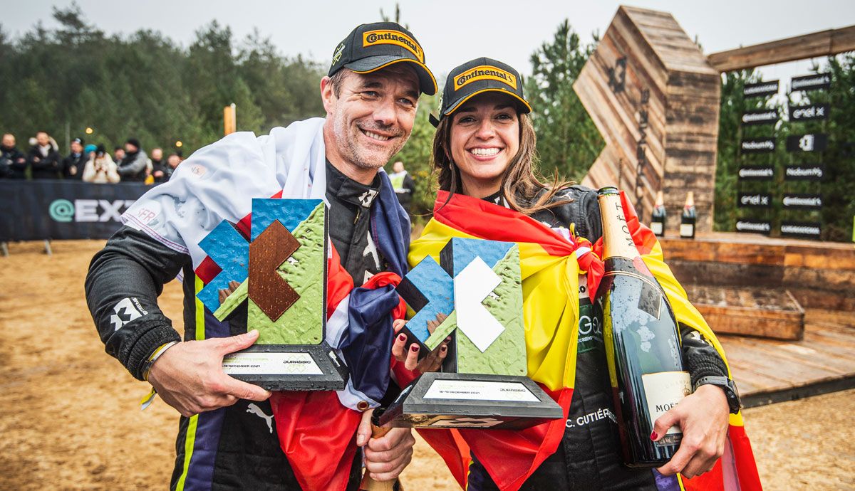 Cristina Gutiérrez y Sébastien Loeb ganan en el Jurassic X Prix y acaban subcampeones de la Extreme E.