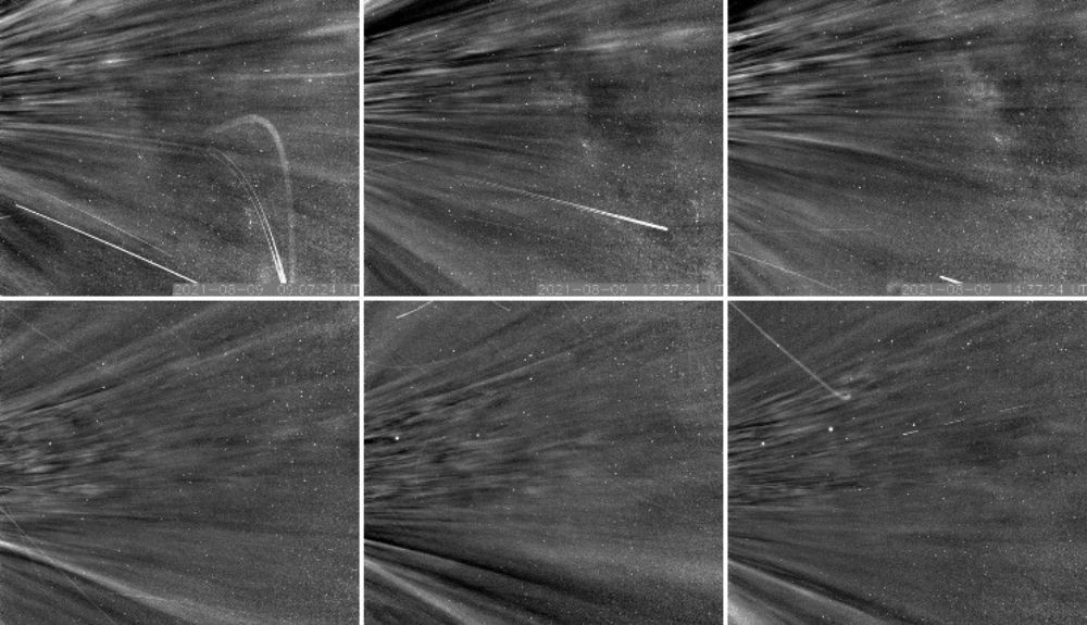 Imágenes del Sol proporcionadas por Parker. Imágenes del Sol proporcionadas por Parker.