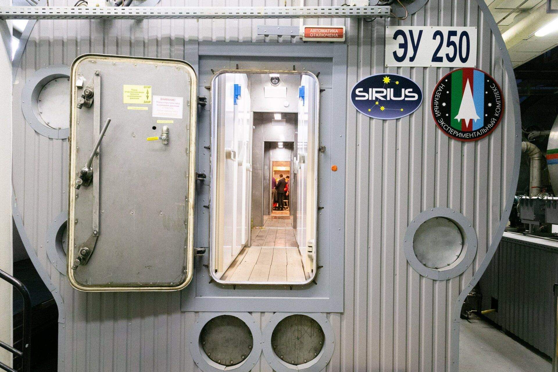 Módulos de una habitación de SIRIUS, el programa de aislamiento de la ESA.