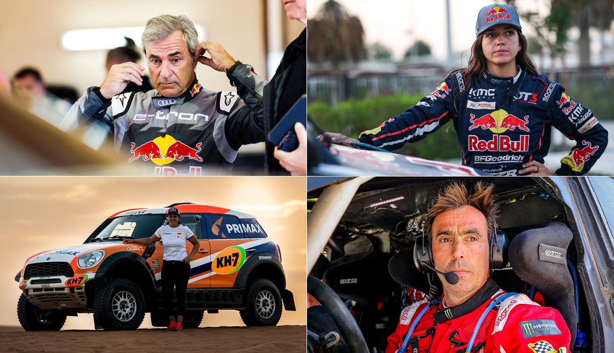 Los pilotos y copilotos españoles más destacados en coches en el Rally Dakar 2022.