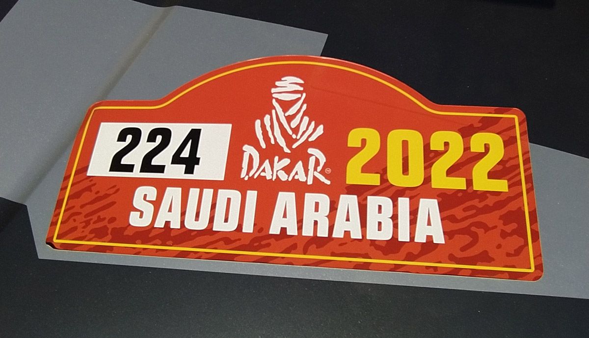 Parque cerrado de Audi previo al inicio del Rally Dakar 2022.