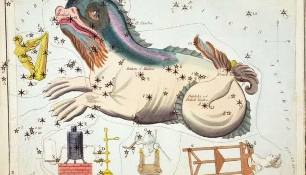Psalterium Georgii, Fluvius Eridanus, Cetus, Officina Sculptoris, Fornax Chemica y Machina Electrica, grabado por Sidney Hall y publicado en 1824. Psalterium Georgii, Fluvius Eridanus, Cetus, Officina Sculptoris, Fornax Chemica y Machina Electrica, grabado por Sidney Hall y publicado en 1824.