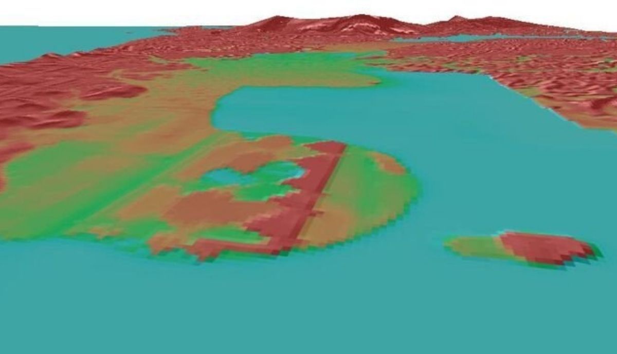 La confusión sobre el templo de Hércules se debió a que el sistema lidar ofreció información de una plataforma sobre el nivel del mar, pero no existe.
