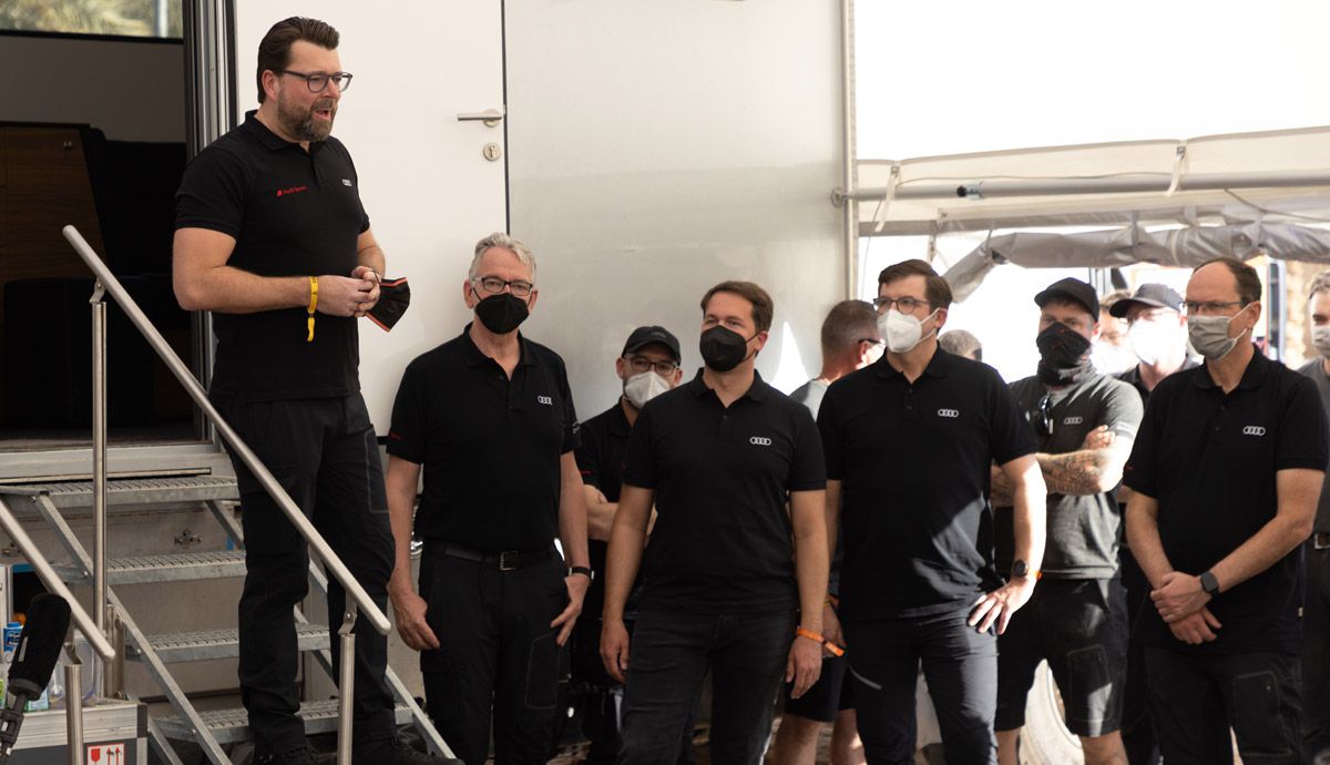  El equipo Audi, en su primer Rally Dakar.