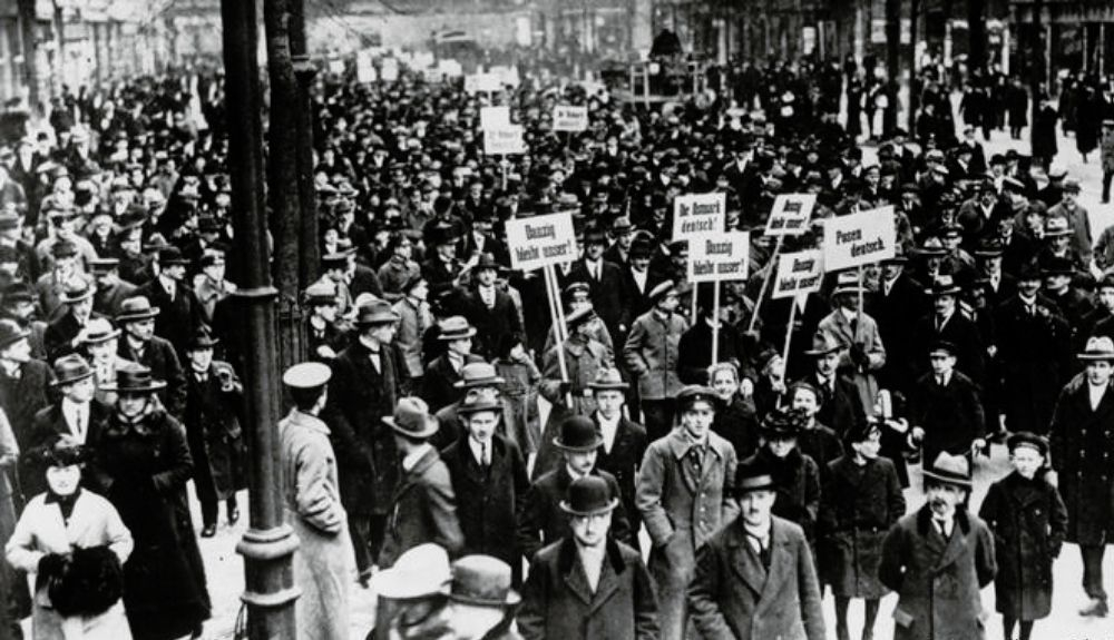 Manifestantes en Berlín en contra del Tratado.