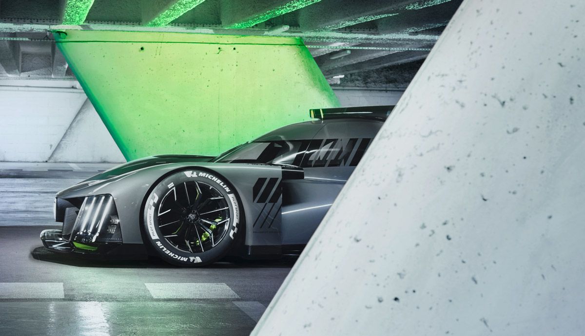 Peugeot 9X8 Hybrid Hypercar.