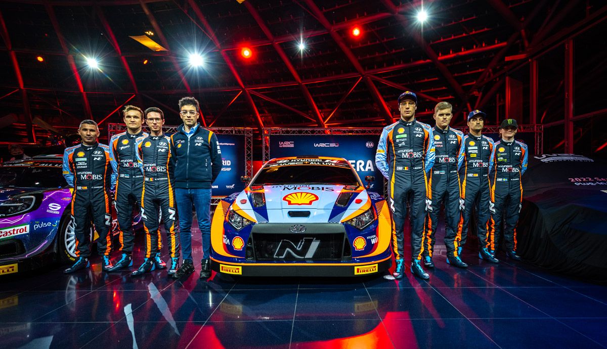 Gala de presentación de los nuevos Rally1 para el Mundial de Rallyes 2022.