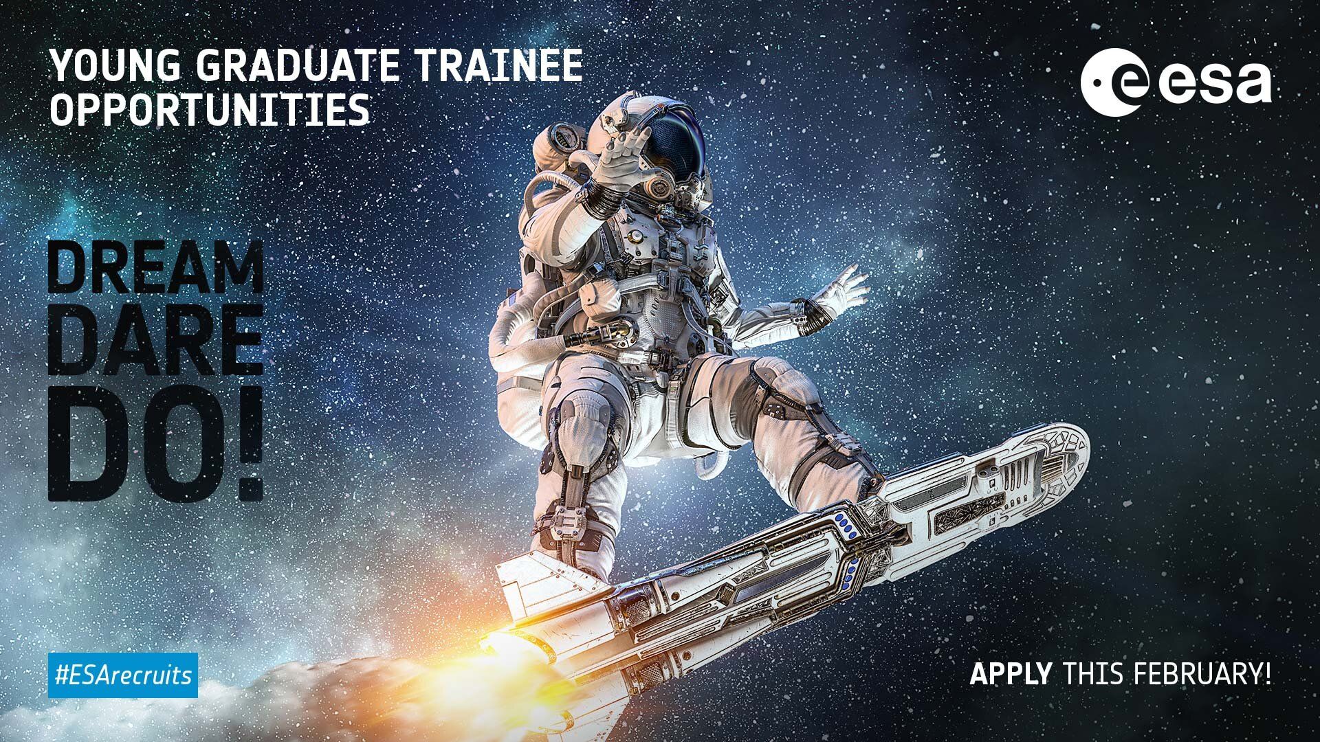 Este programa es una oportunidad única para trabajar en la Agencia Espacial Europea.