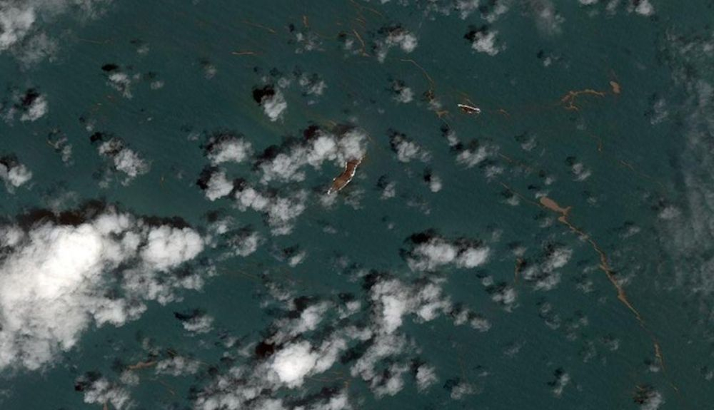 Después de la reciente erupción, queda muy poco de la isla Hunga Tonga Hunga Haʻapai, como se ve en esta imagen de satélite tomada el 17 de enero. Después de la reciente erupción, queda muy poco de la isla Hunga Tonga Hunga Haʻapai, como se ve en esta imagen de satélite tomada el 17 de enero.