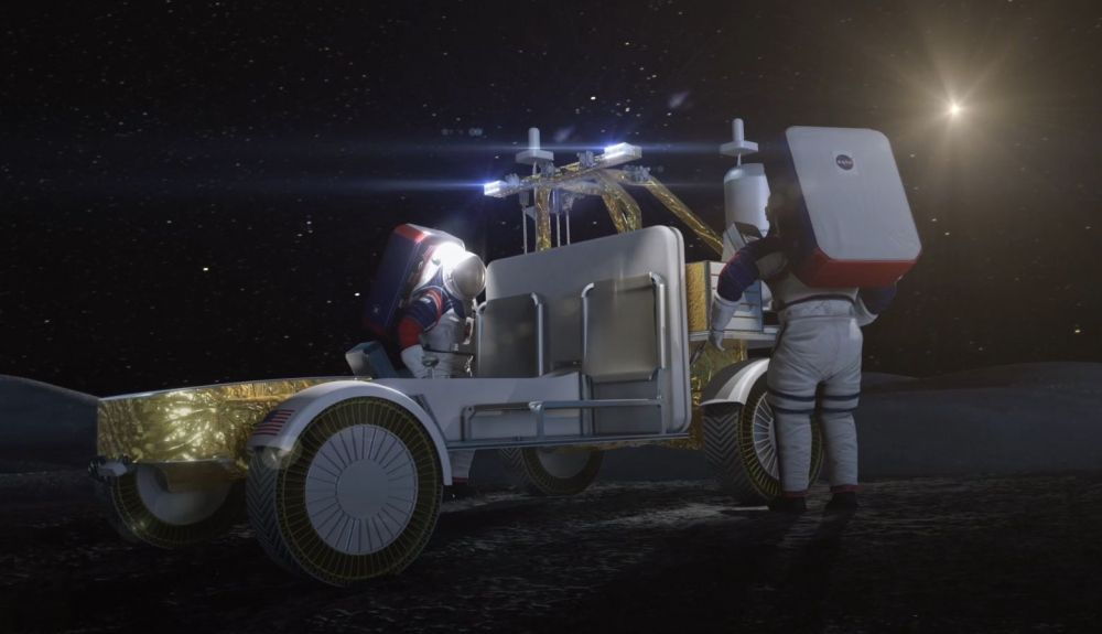 El vehículo lunar que llevará neumáticos Michelin estará en la Luna en 2025. El vehículo lunar que llevará neumáticos Michelin estará en la Luna en 2025.