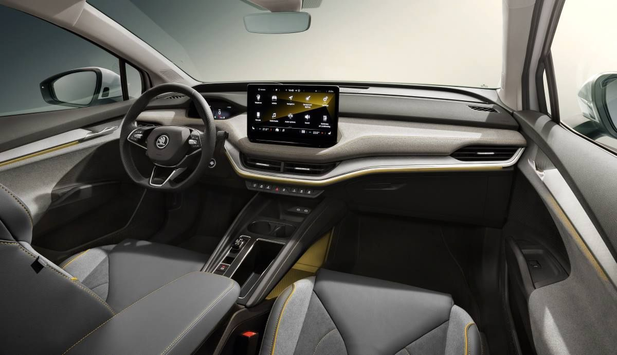 El interior del Skoda Enyaq iV Coupé 2022