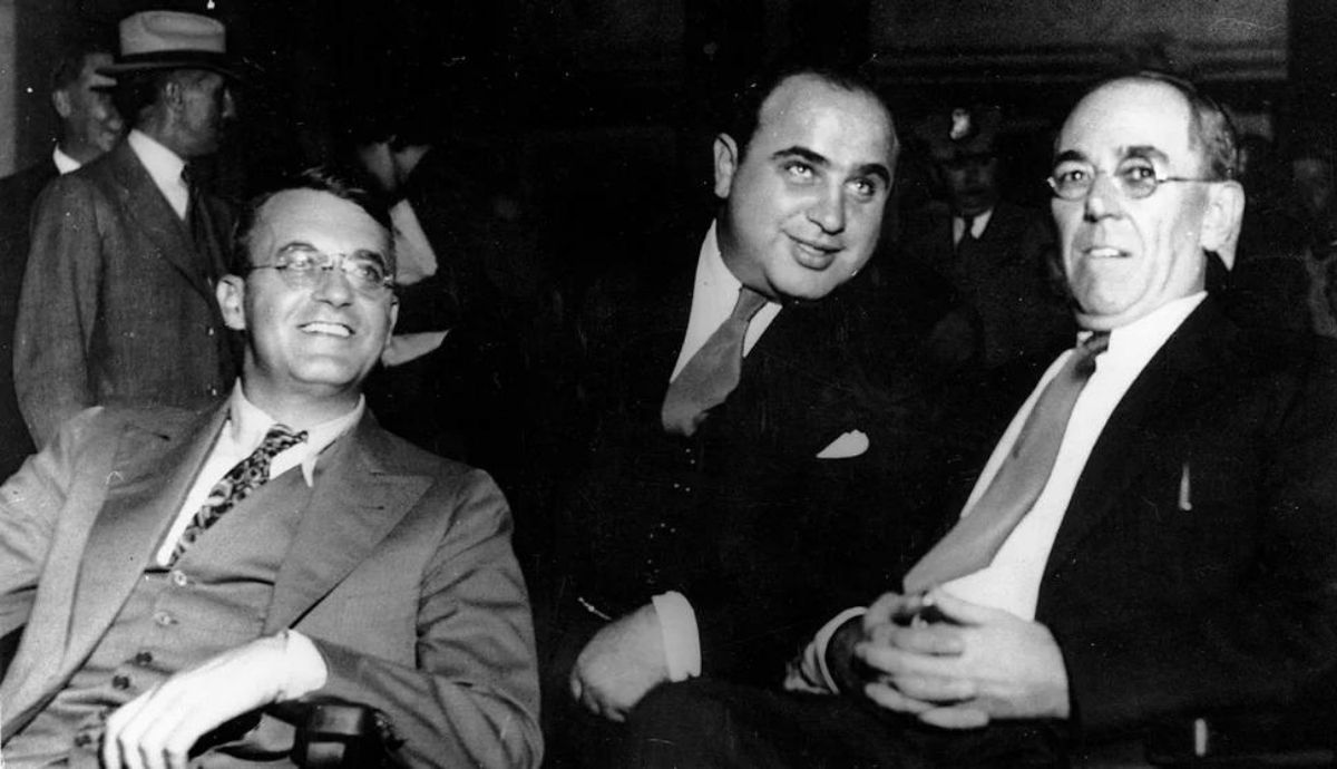 Al Capone, en la Corte Federal de Chicago.
