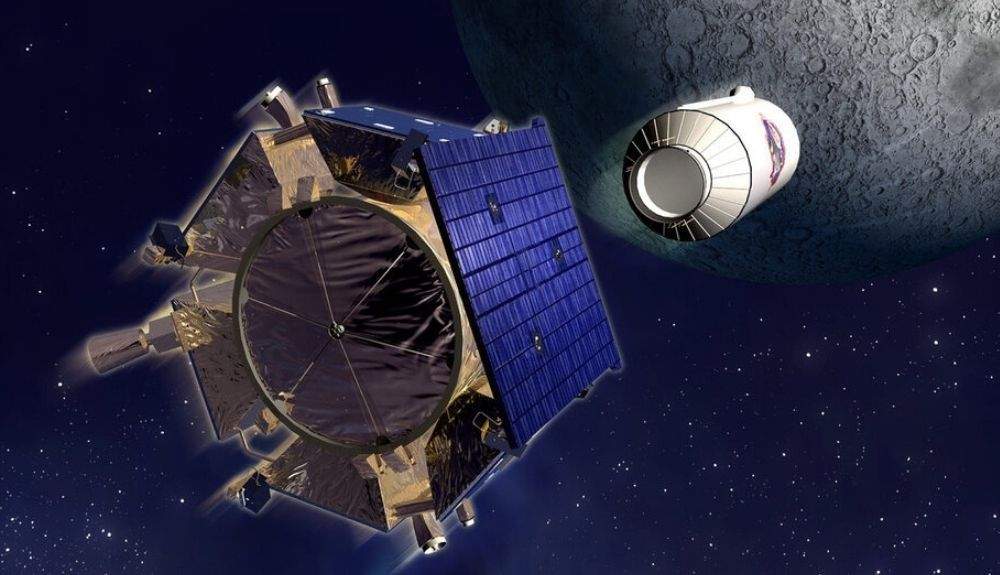 LCROSS de la NASA. impactando en la Luna.