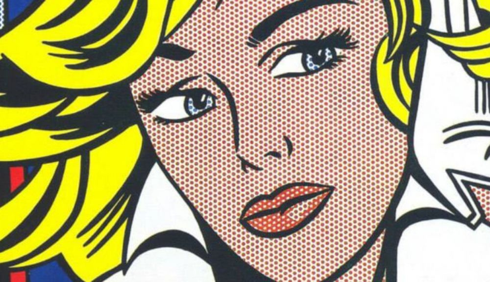 Detalle de M Maybe, de 1965, una de las pinturas más conocidas de Roy Lichtenstein. Detalle de M Maybe, de 1965, una de las pinturas más conocidas de Roy Lichtenstein.