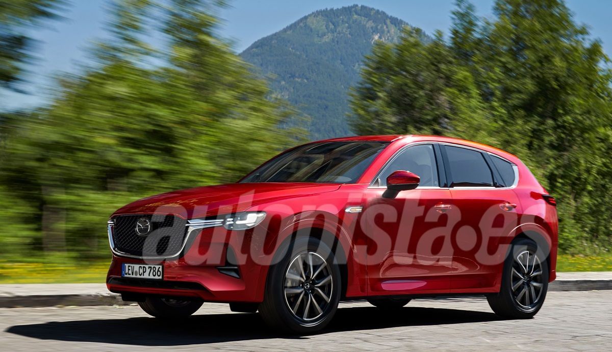 Mazda CX 60 PHEV 2023 y la primera recreación de nuestro ilustrador Schulte