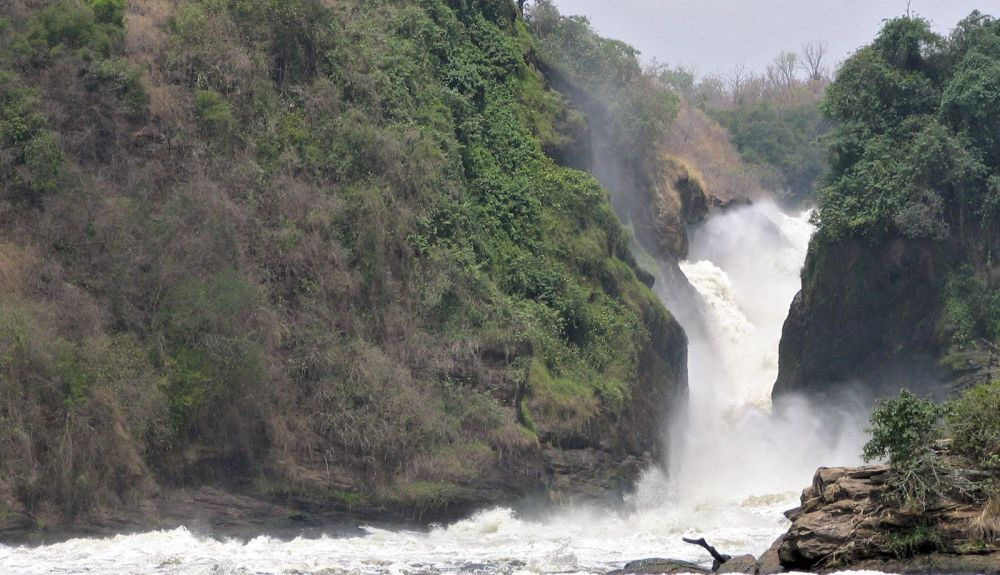 La cascada Ripon Falls se encuentra en el borde norte del lago Victoria.