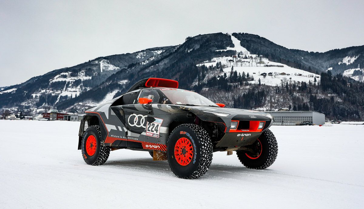 El Audi RS Q e-tron del Dakar, con Ken Block.