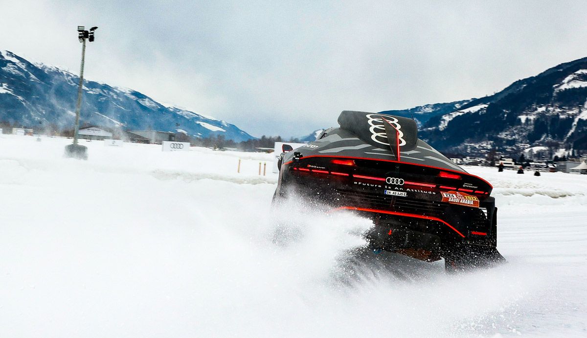 El Audi RS Q e-tron del Dakar, con Ken Block.
