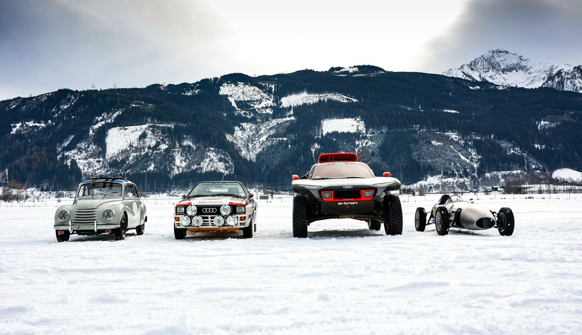 El Audi RS Q e-tron del Dakar, con Ken Block.