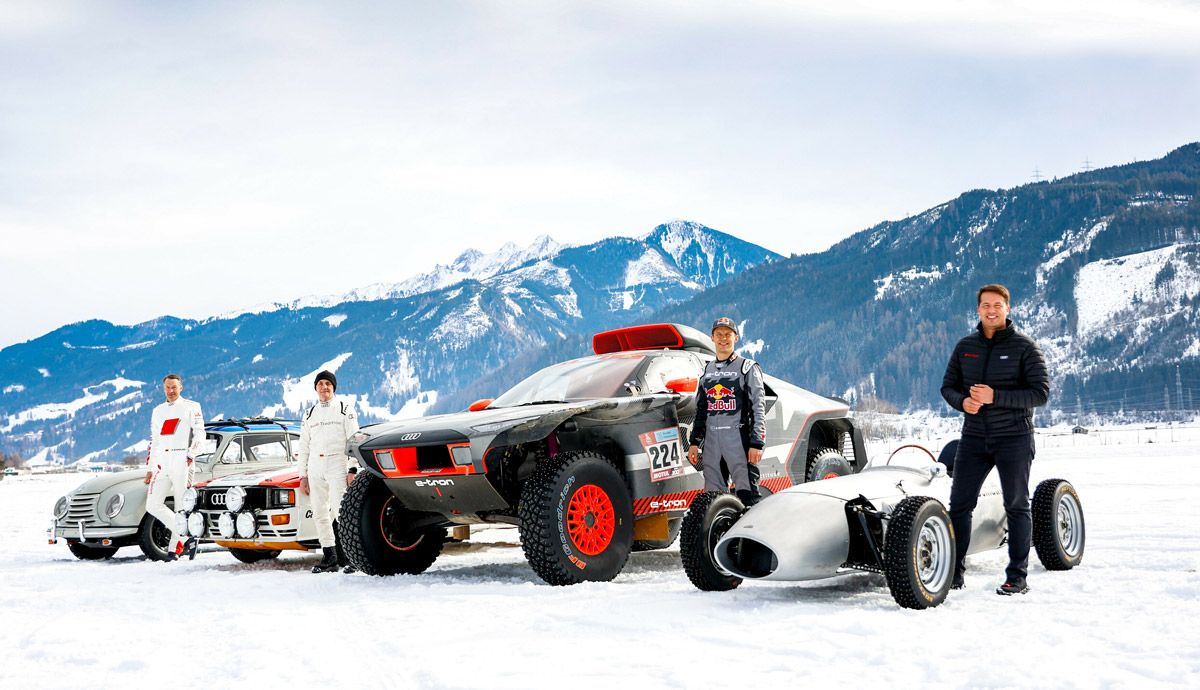 El Audi RS Q e-tron del Dakar, con Ken Block.