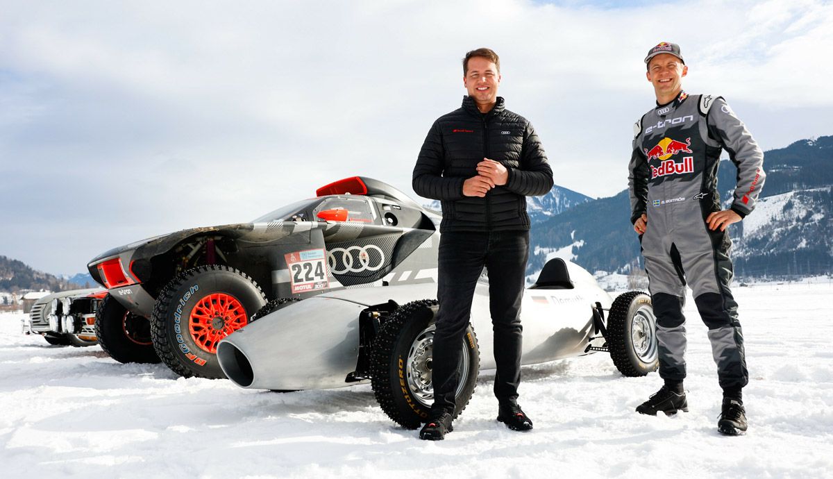 El Audi RS Q e-tron del Dakar, con Ken Block.