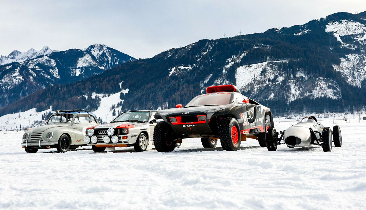 El Audi RS Q e-tron del Dakar, con Ken Block.