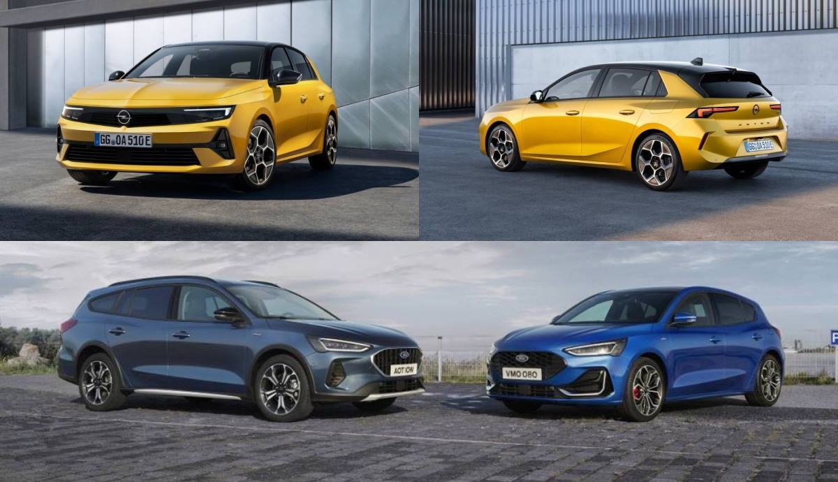 Opel Astra y Ford Focus 2022, frente a frente