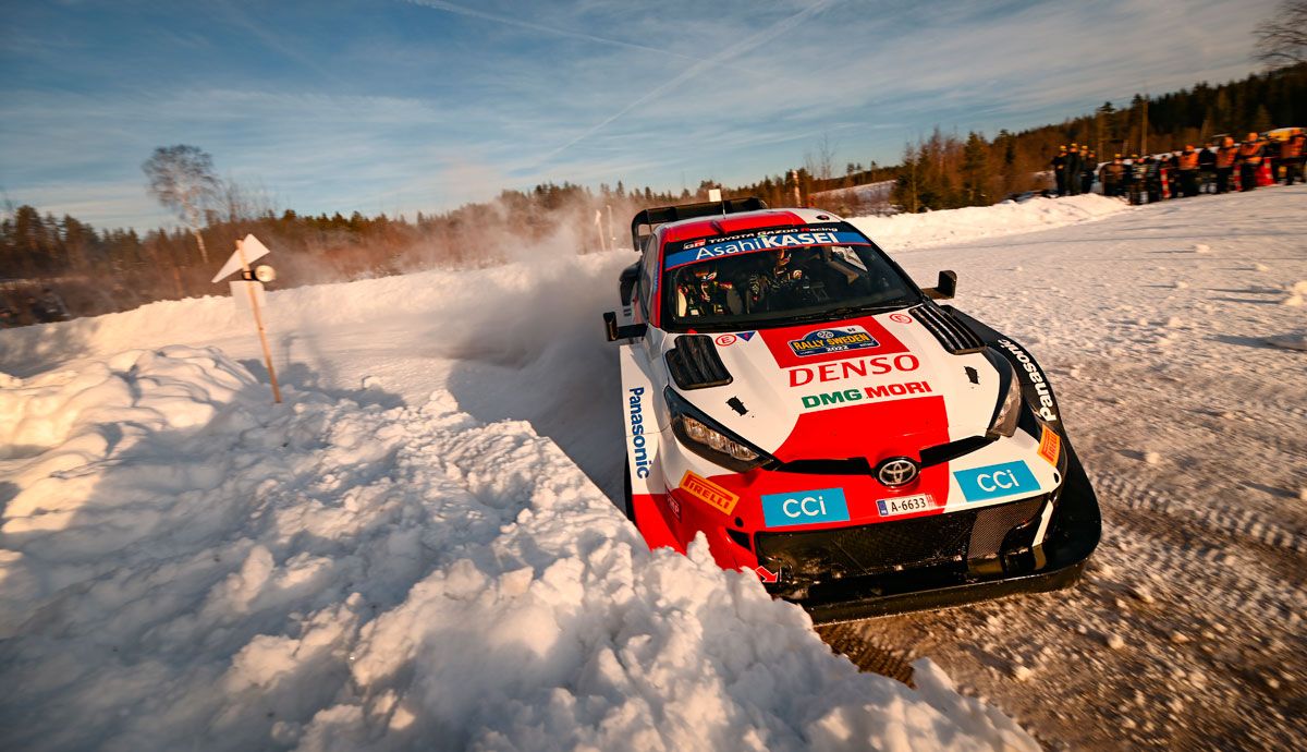 Kalle Rovanperä gana el Rally de Suecia y es el nuevo líder del Mundial. Foto Toyota.