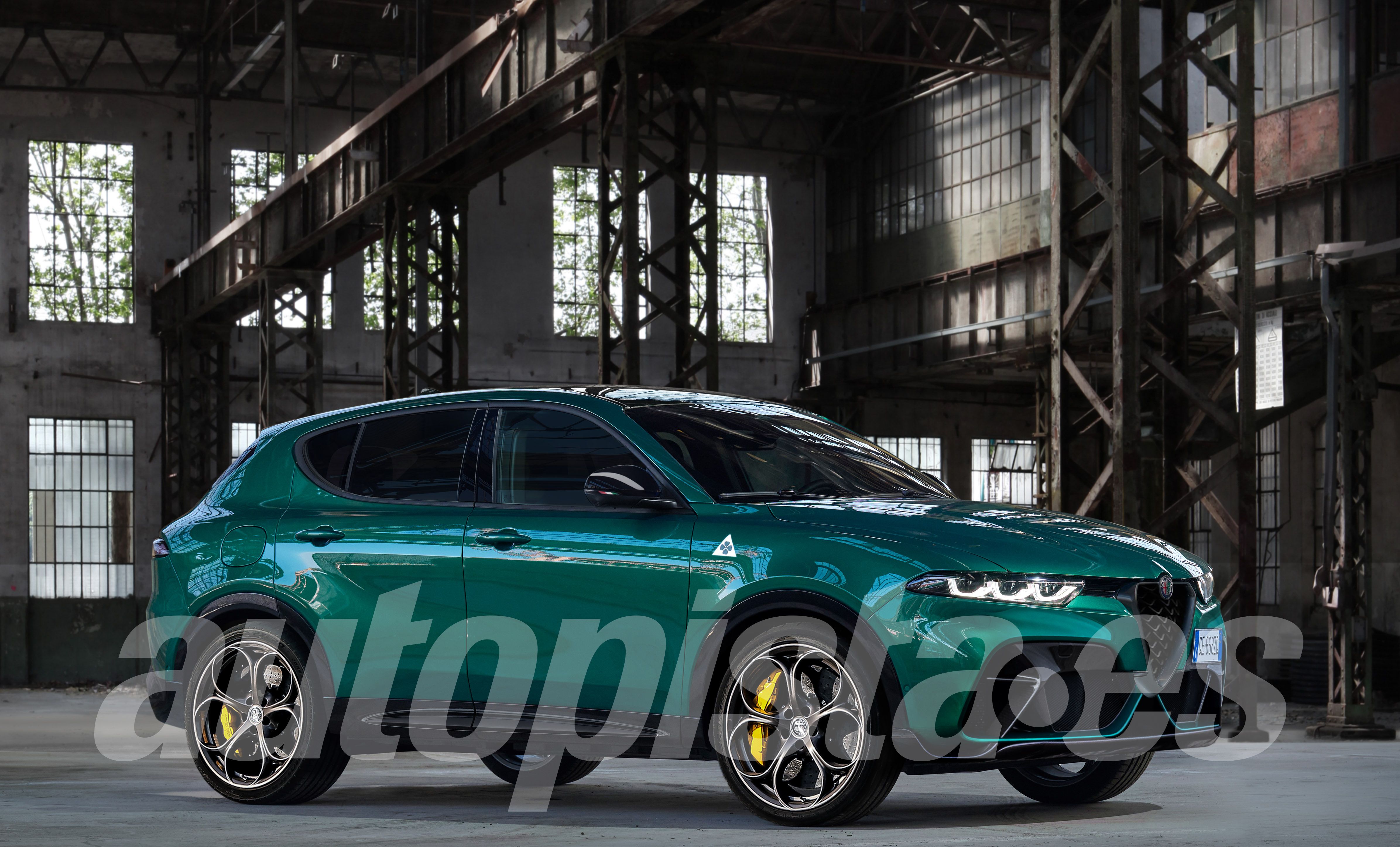 Alfa Tonale Quadrifoglio, ilustración de Christian Schulte 