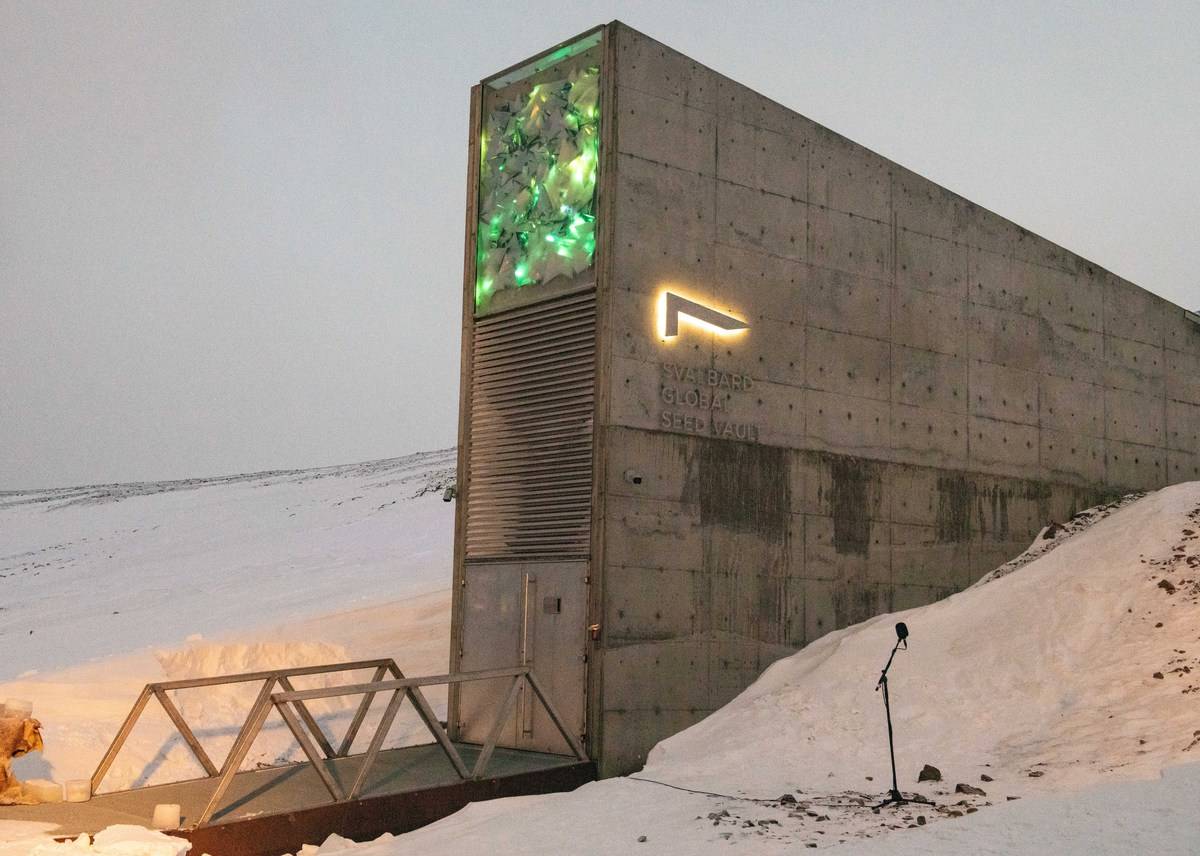 El Banco Mundial de Semillas se encuentra en una isla del archipiélago ártico de Svalbard, en Noruega.