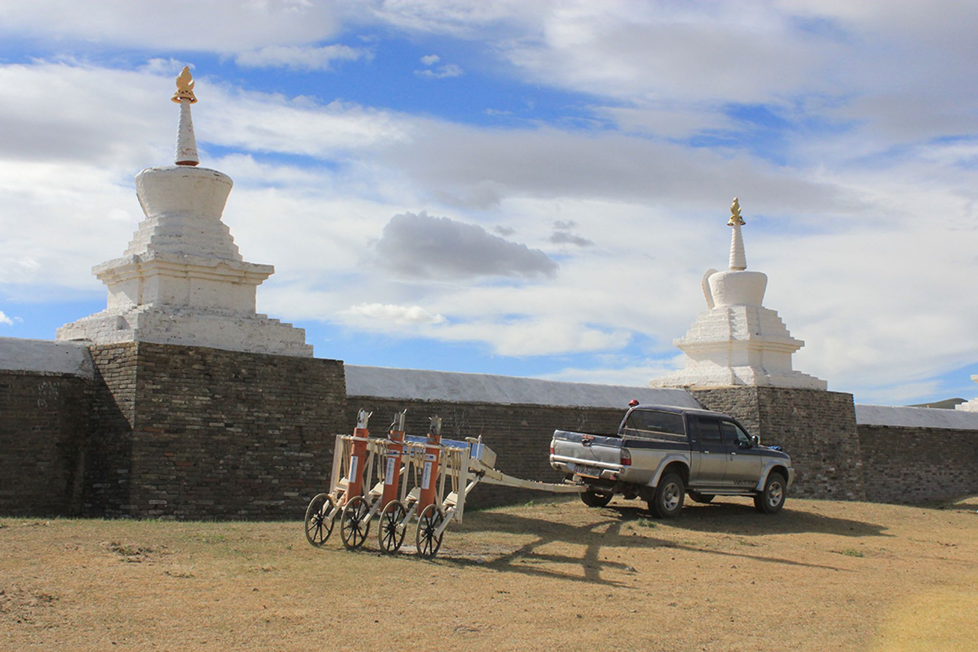 La capital del imperio mongol se encuentra en la esquina noroeste de la provincia de Övörkhangai de Mongolia, junto al monasterio de Erdene Zuu.
