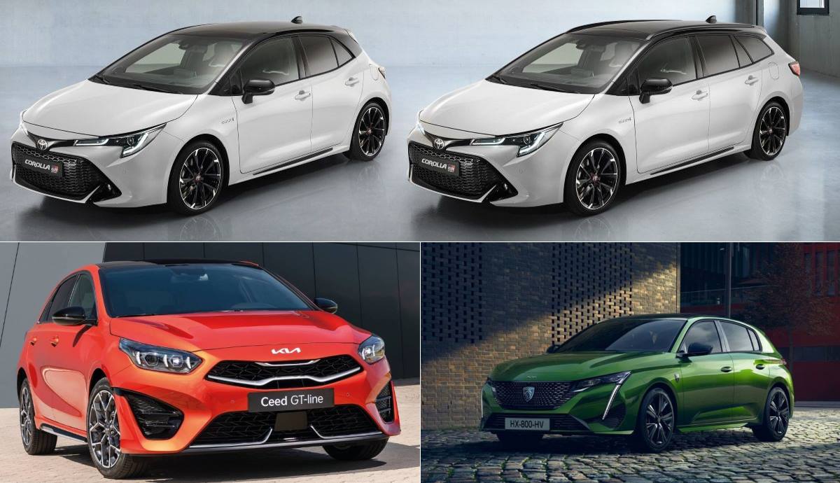 Toyota Corolla frente a Kia Ceed y Peugeot 308