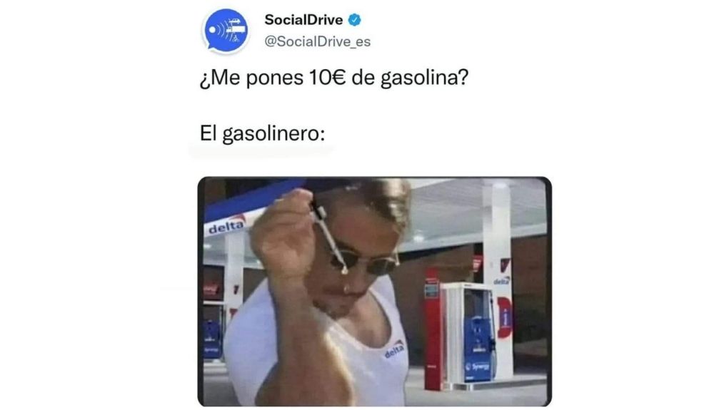 Gasolina con cuentagotas