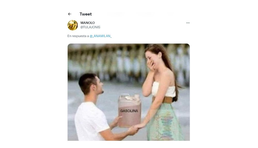 Si quieres pedir la mano… lleva un bidón de gasolina a la familia
