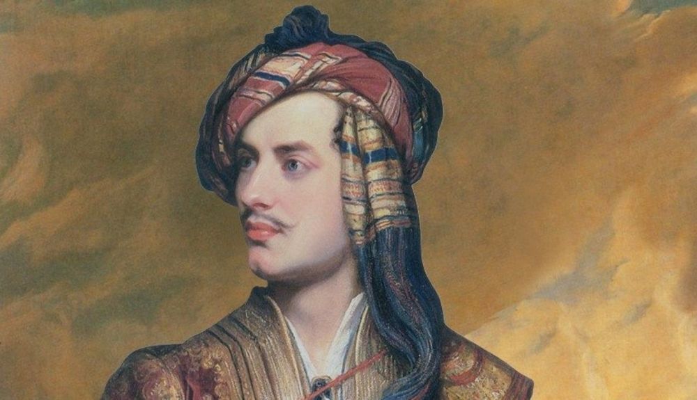 Lord Byron realizó una importante donación, que ayudó a la independencia de Grecia.