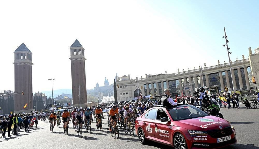 Una imagen de la pasada edición de la Volta a Catalunya. Una imagen de la pasada edición de la Volta a Catalunya.