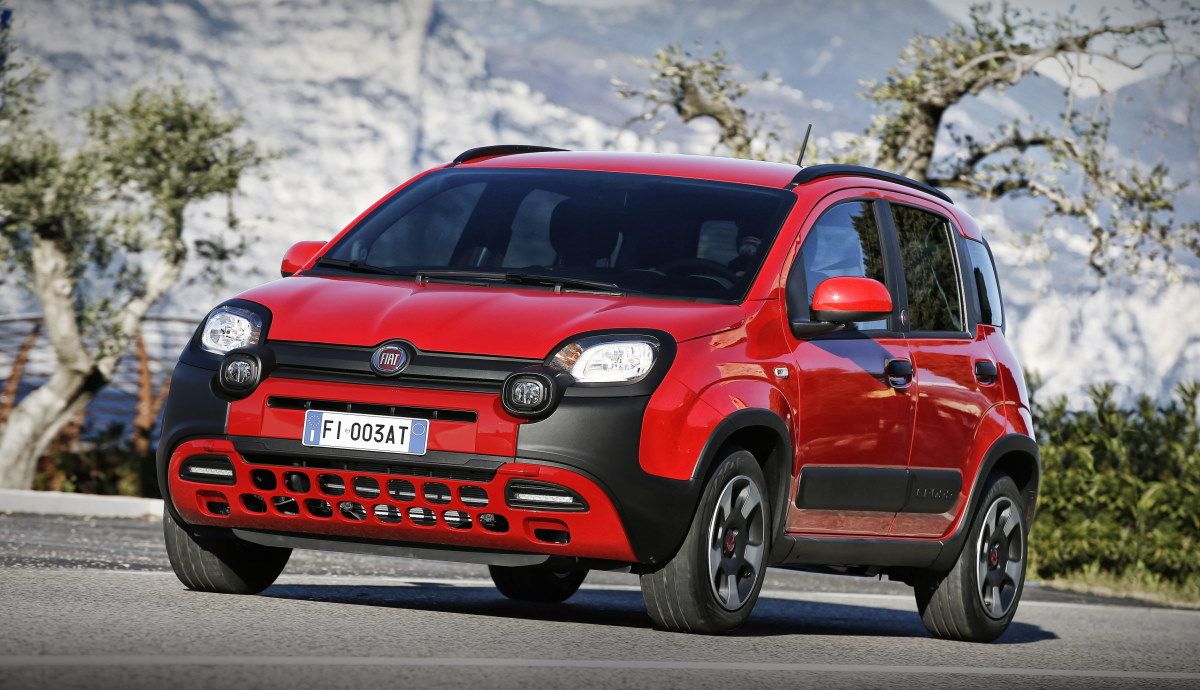Fiat Panda Red.