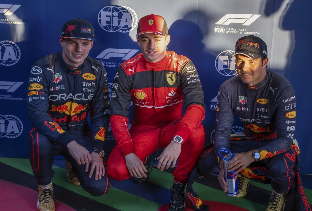 Leclerc partirá desde la pole por delante de Verstappen y Pérez