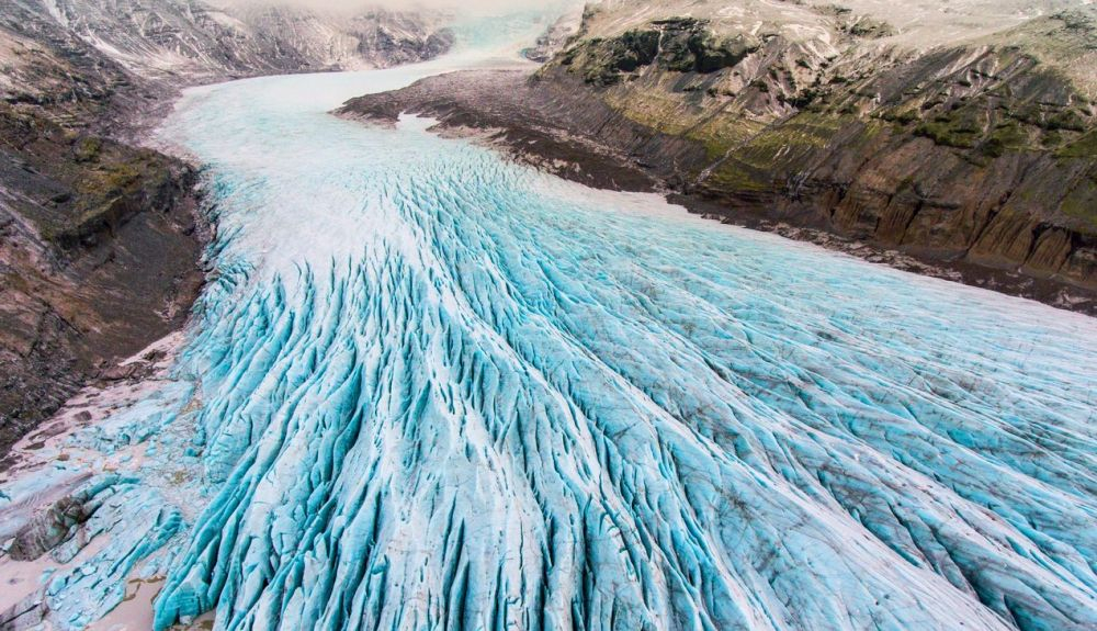 Uno de los glaciares de Islandia, que pierde masa glaciar. Uno de los glaciares de Islandia, que pierde masa glaciar.