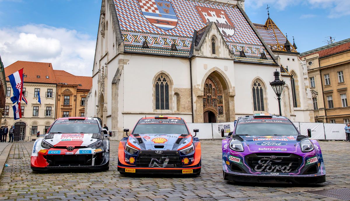 La tercera prueba del año en el Mundial de Rallyes se disputa en Croacia. Foto: Hyundai.